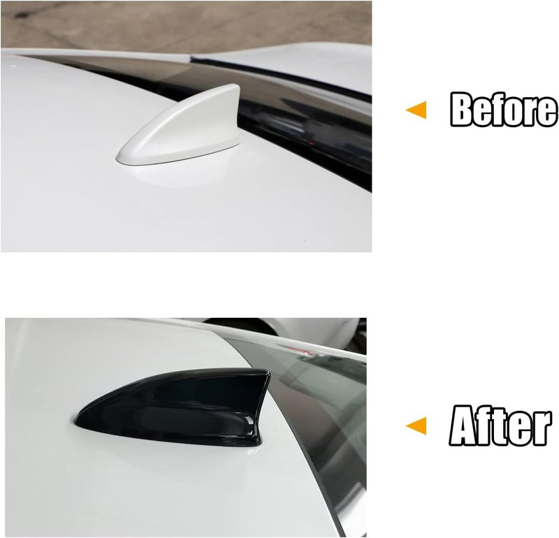 CKE Compatible with Honda Civic 2022-2026 for CR-V HR-V Accord 2023-2026 Accessories Car Shark Fin Antenna Topper Roof Aerial Cover Trim -Glossy Black - Image 5
